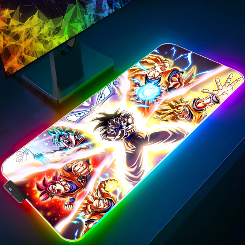 LED Mouse pad Dragon Ball Comp - Gaming Keyboard En Mouse ulasan dan harga