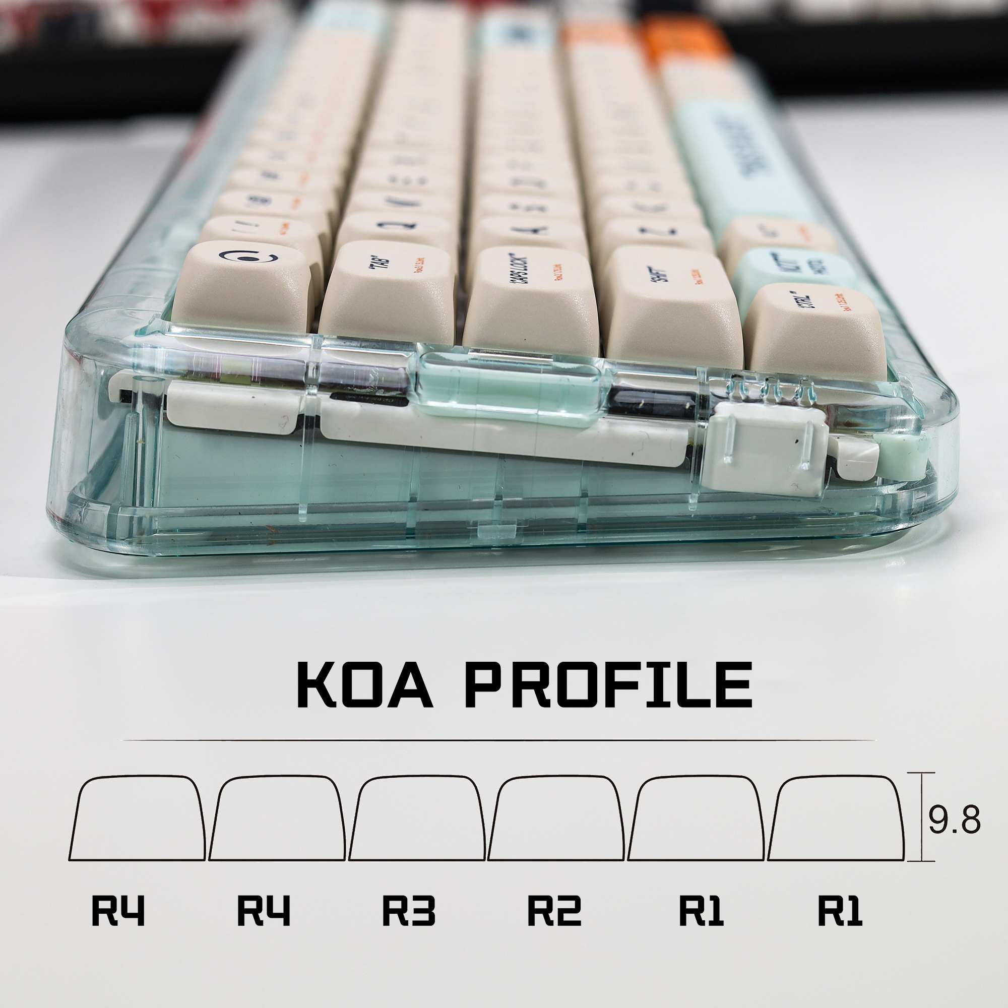 KBDiy KOA Profile Retro Plasti - Gaming Keyboard No Number Pad ulasan dan harga