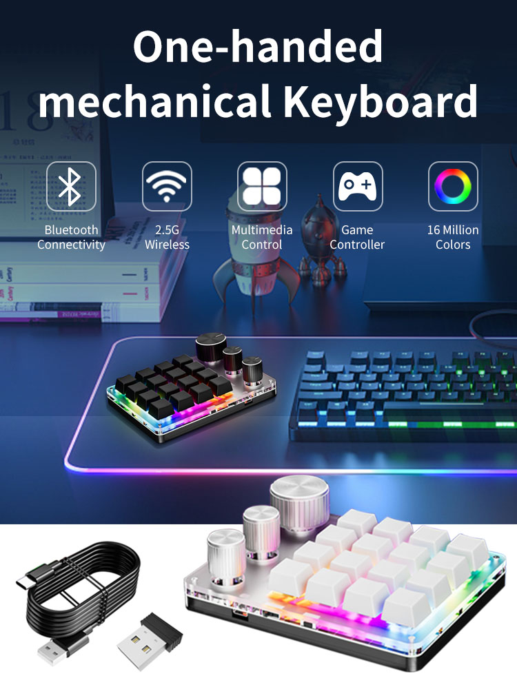 16-Key Custom Mechanical Keybo - Gaming Keyboard Mini Mechanical ulasan dan harga
