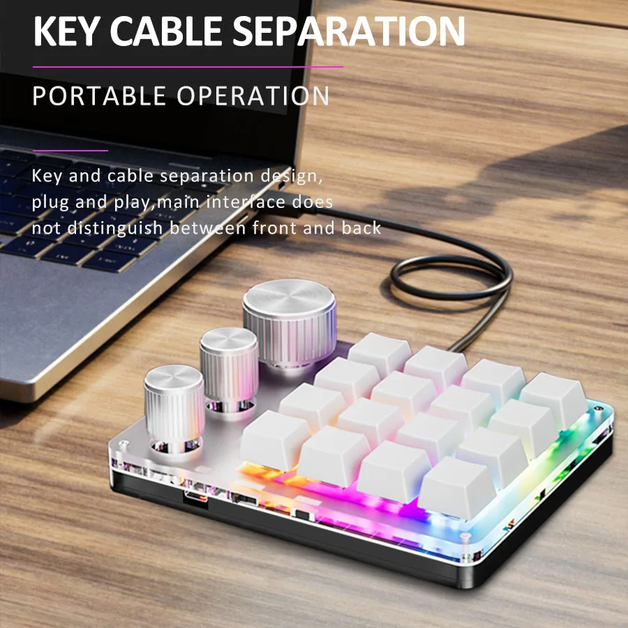 16-Key Custom Mechanical Keybo - Gaming Keyboard Mini Mechanical ulasan dan harga
