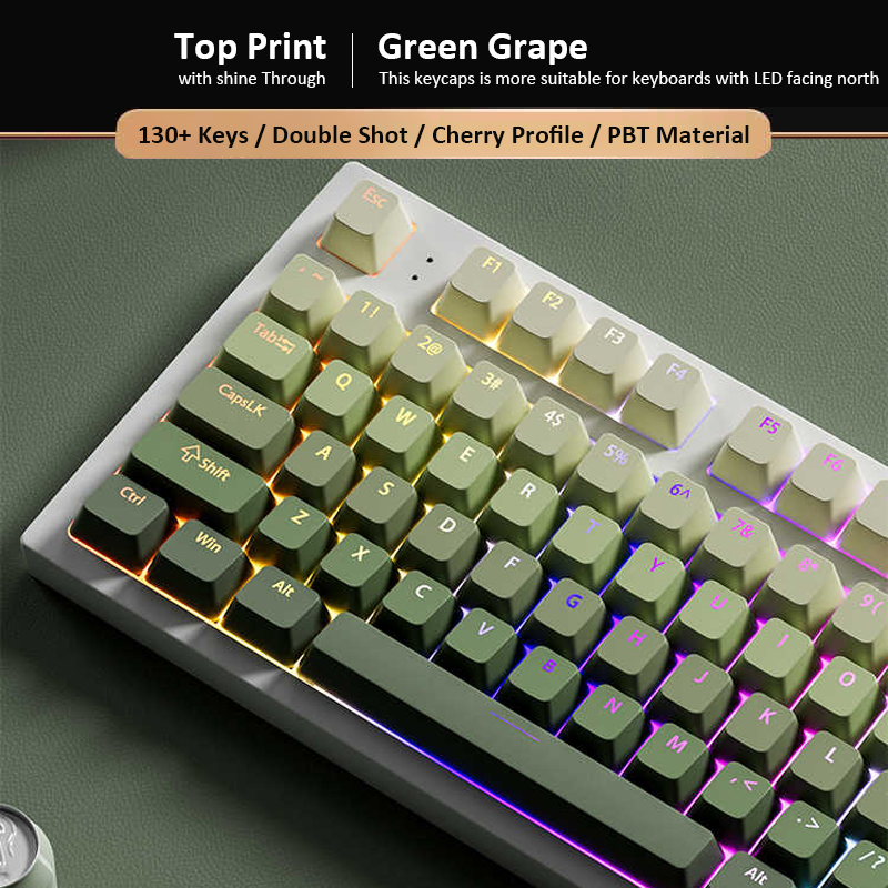 Green Grape Top-lit RGB Backli - Gaming Keyboard No Rgb ulasan dan harga