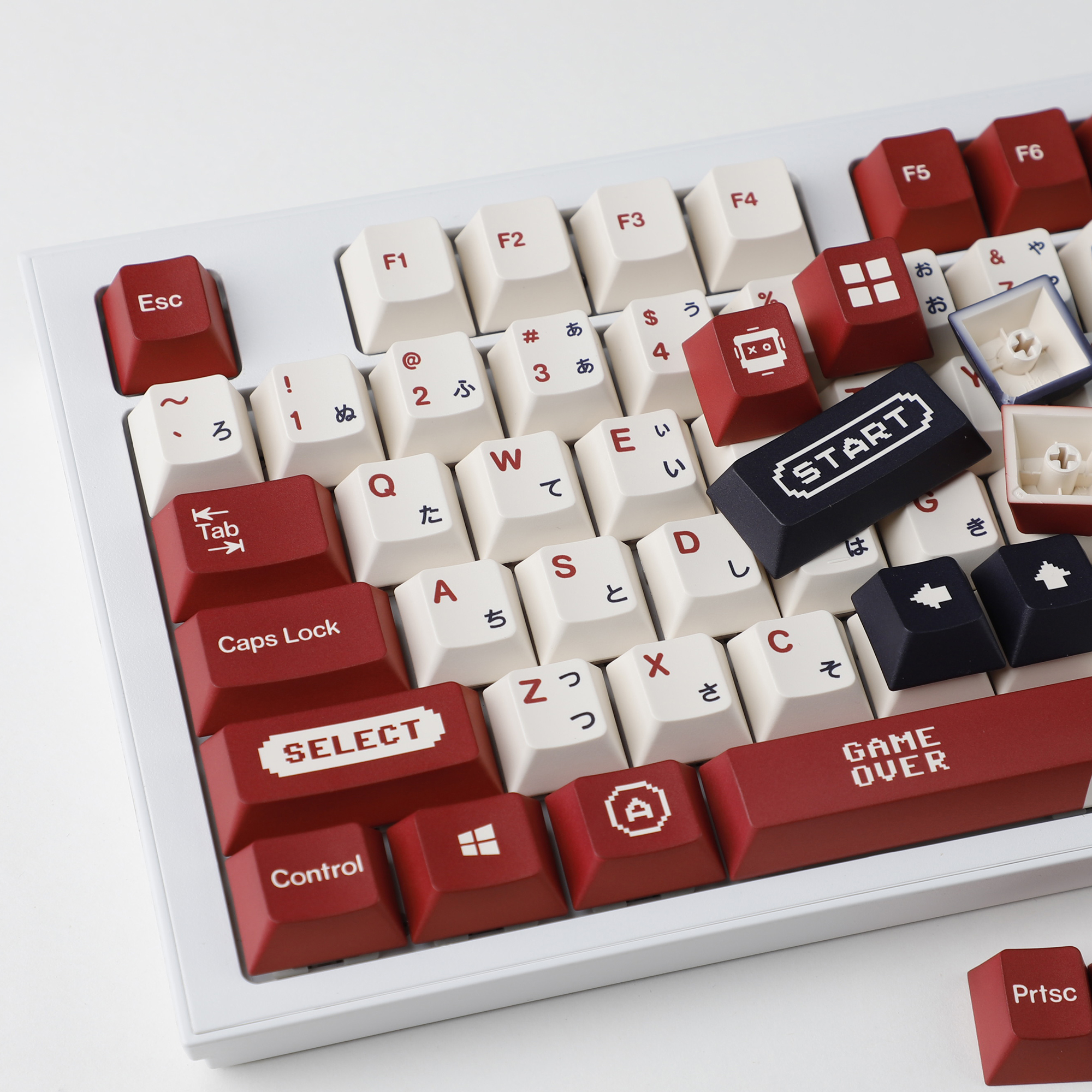 Gameboy Retro Red Beige Dye Su - Gaming Keyboard Tkl ulasan dan harga