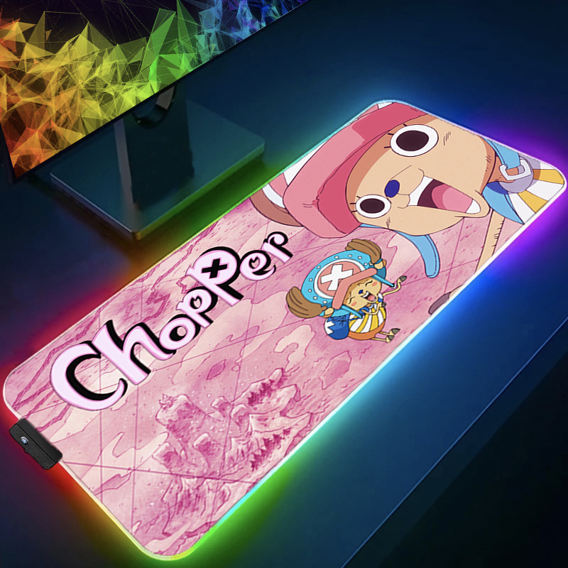 RGB Mouse Pad one piece Tony T - Gaming Keyboard No Rgb ulasan dan harga