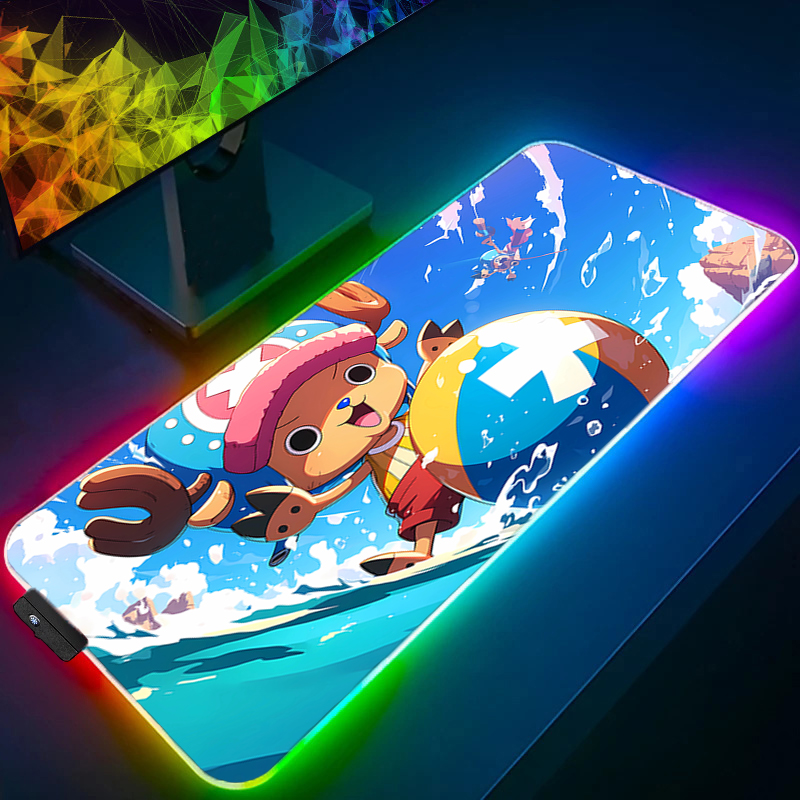RGB Mouse Pad one piece Tony T - Gaming Keyboard No Rgb ulasan dan harga