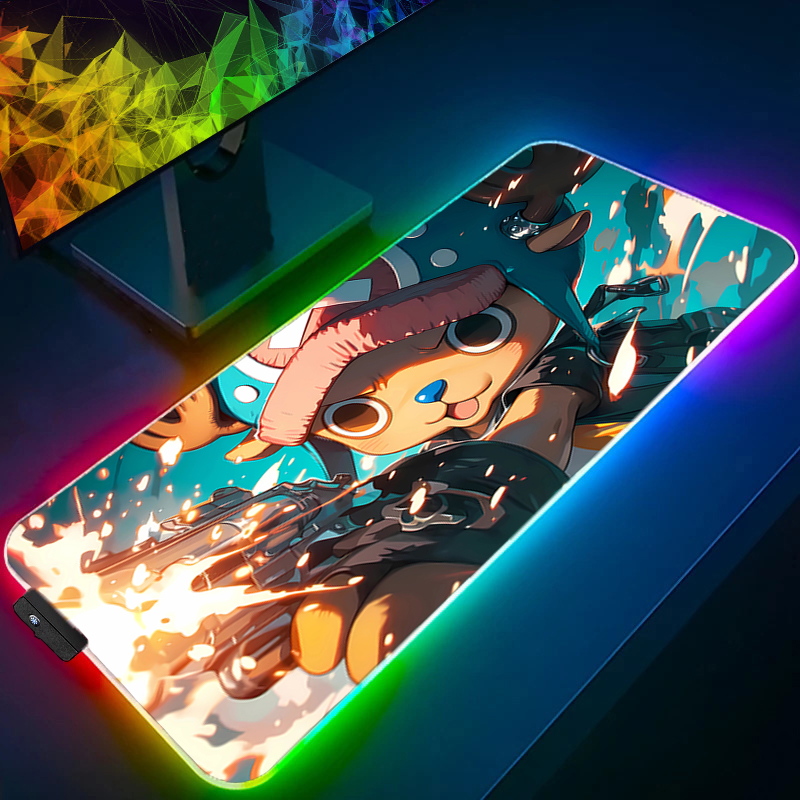 RGB Mouse Pad one piece Tony T - Gaming Keyboard No Rgb ulasan dan harga