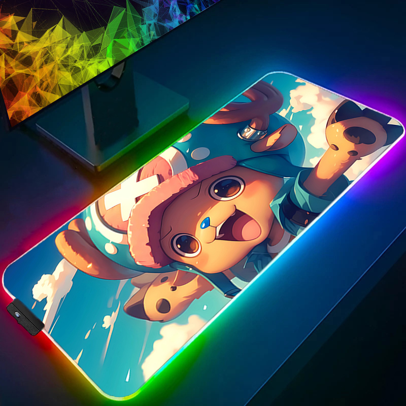 RGB Mouse Pad one piece Tony T - Gaming Keyboard No Rgb ulasan dan harga