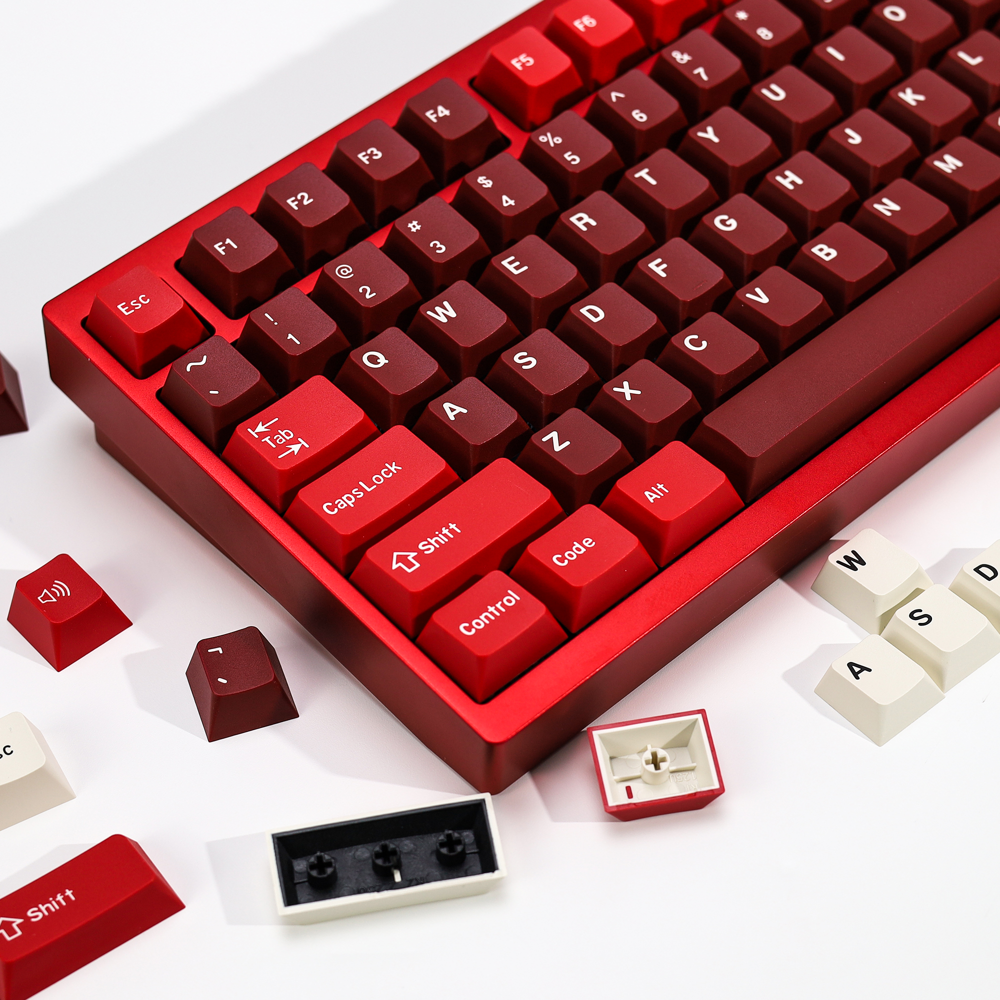 KBDiy GMK Jamon Keycap Red Ret - Gaming Keyboard No Number Pad ulasan dan harga