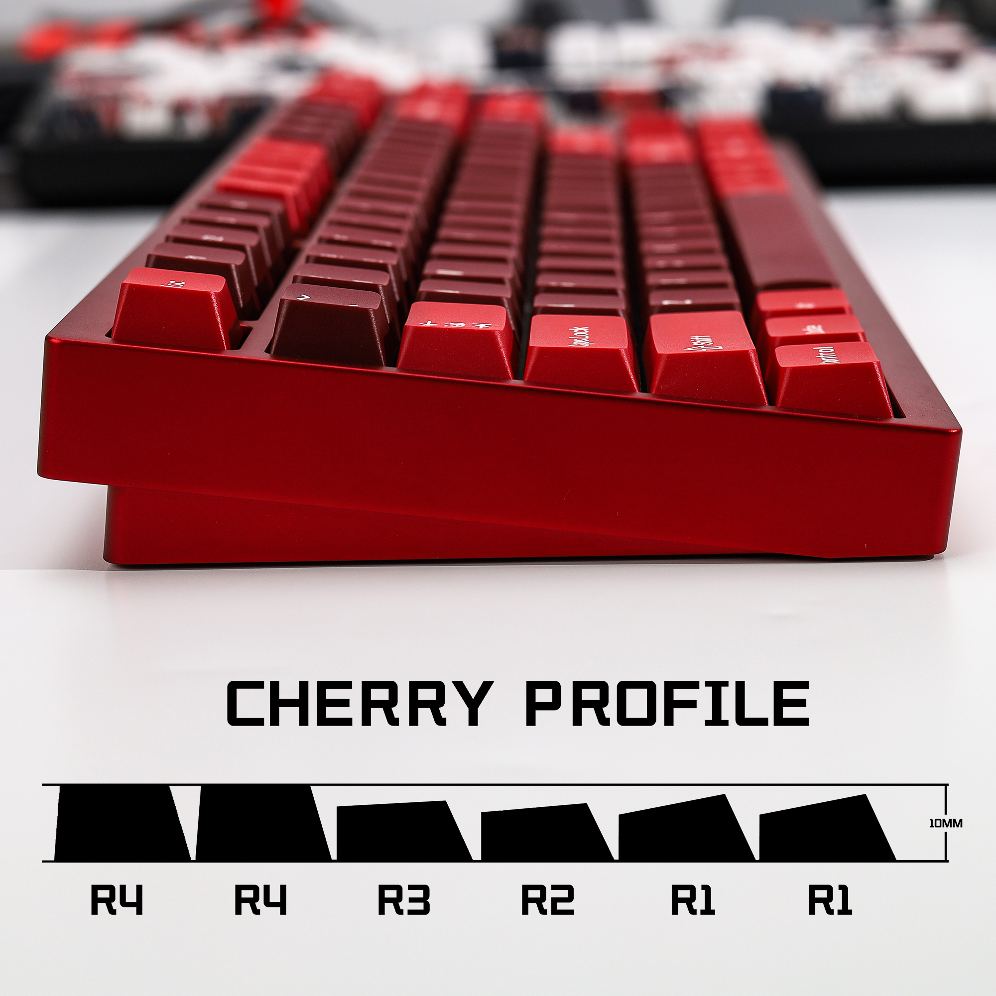 KBDiy GMK Jamon Keycap Red Ret - Gaming Keyboard No Number Pad ulasan dan harga