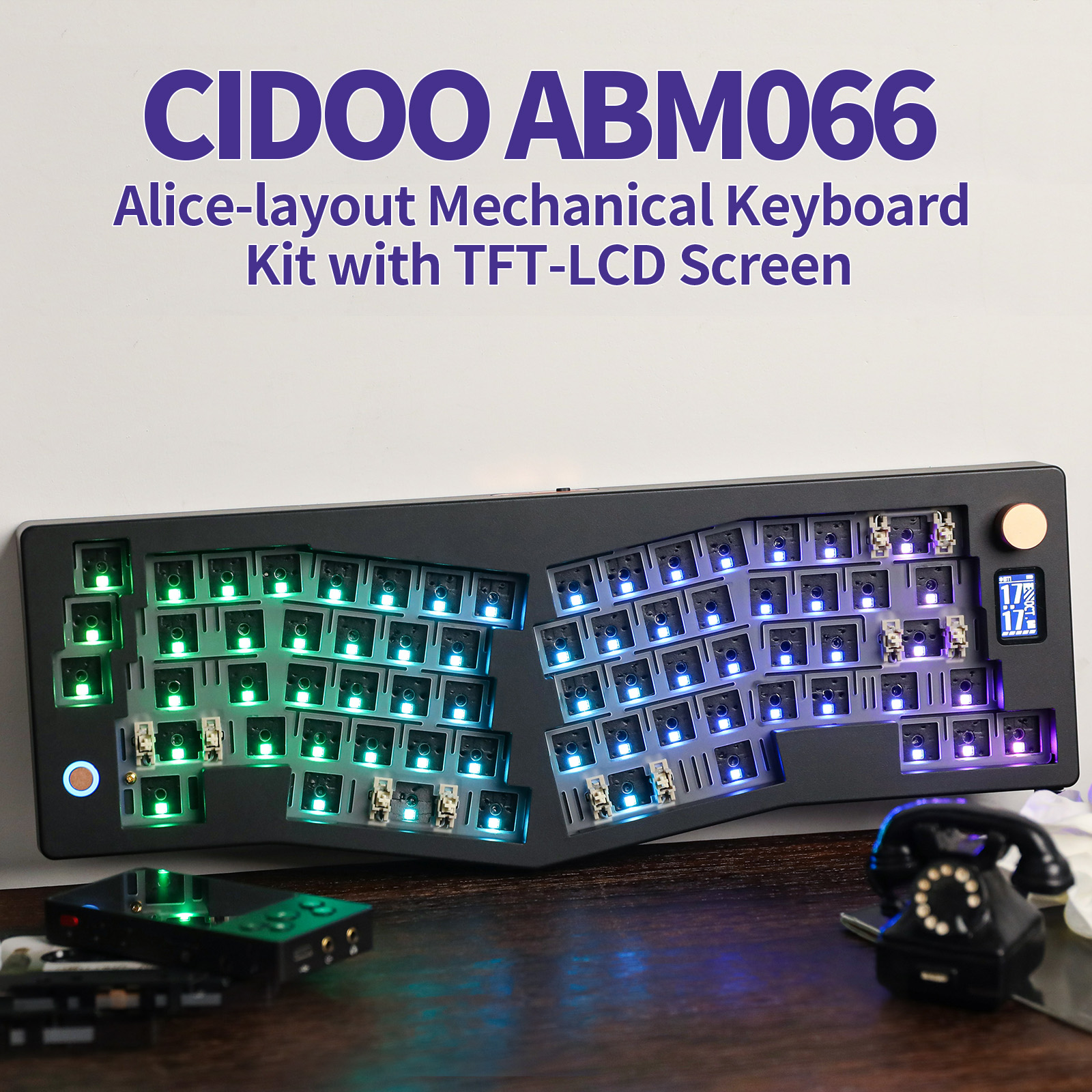 CIDOO ABM066 Barebones Kit Ali - Gaming Keyboard Tkl ulasan dan harga