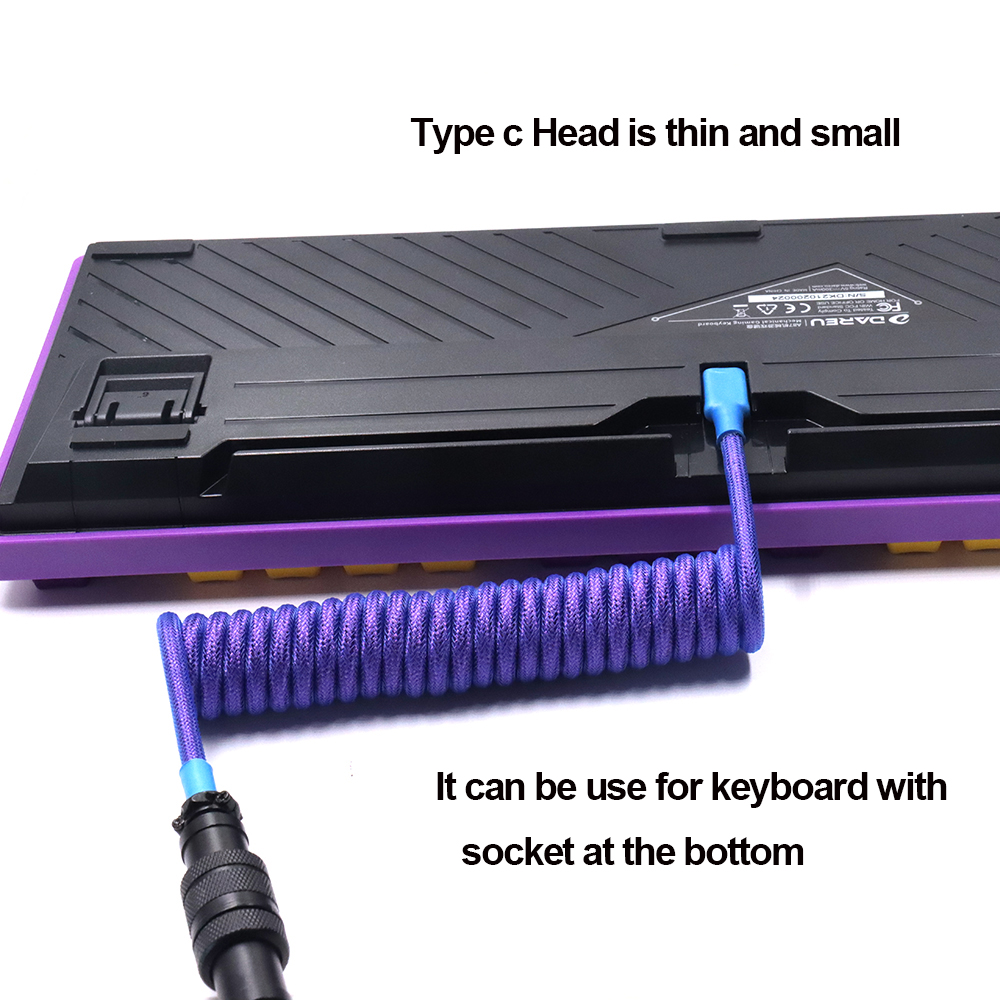 LANO Custom Paracord Coiled Me - Gaming Keyboard Types ulasan dan harga