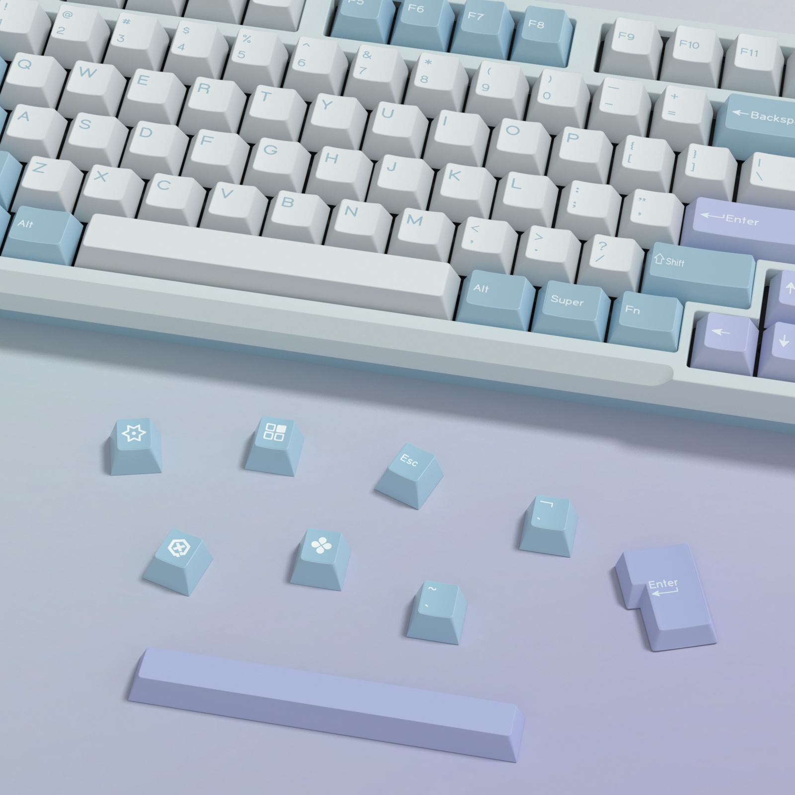 KBDiy GMK Illusion Keycap Cher - Gaming Keyboard Extension ulasan dan harga