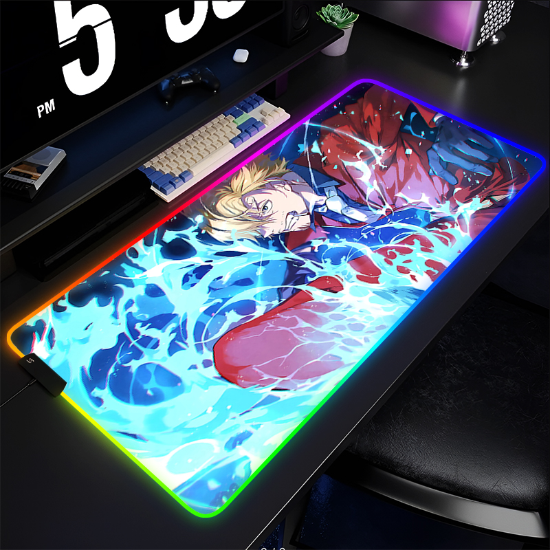 RGB Anime Mouse pad one piece  - Gaming Keyboard No Rgb ulasan dan harga