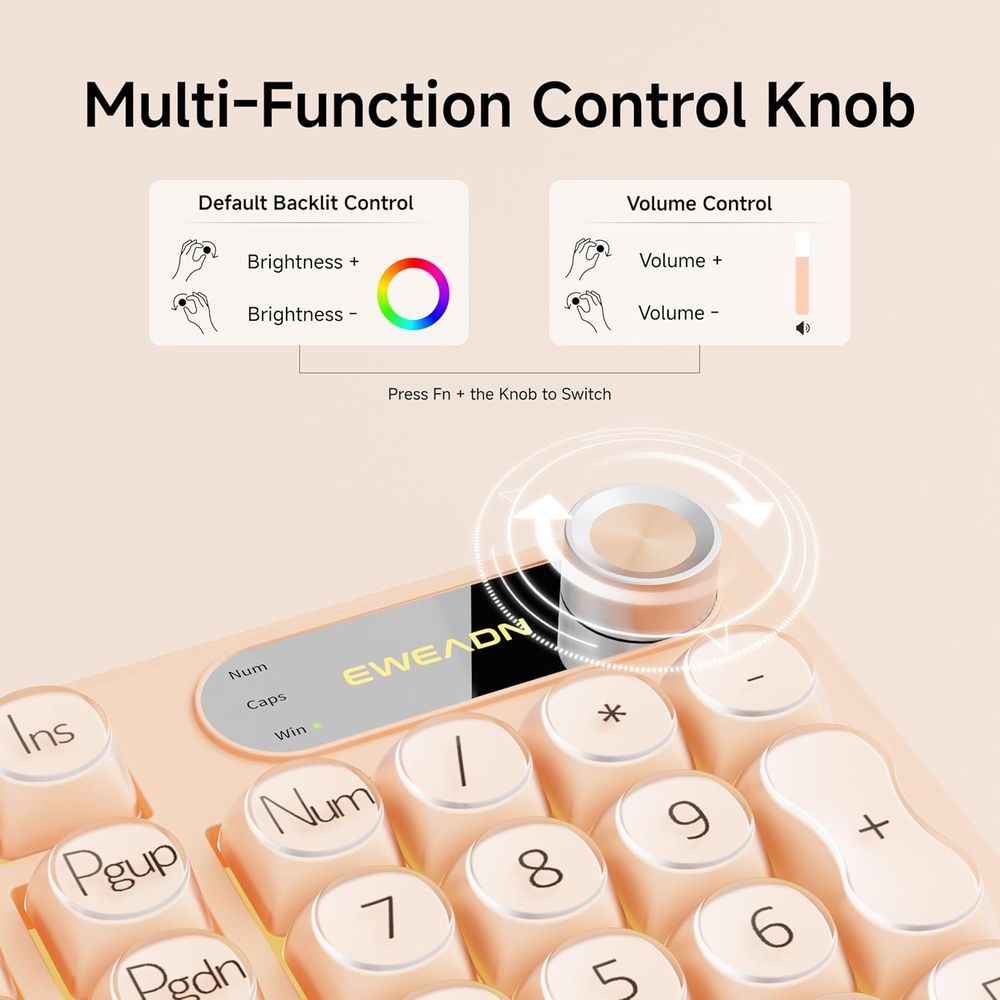 98-Key Creamy Gaming Keyboard  - Gaming Keyboard No Number Pad ulasan dan harga