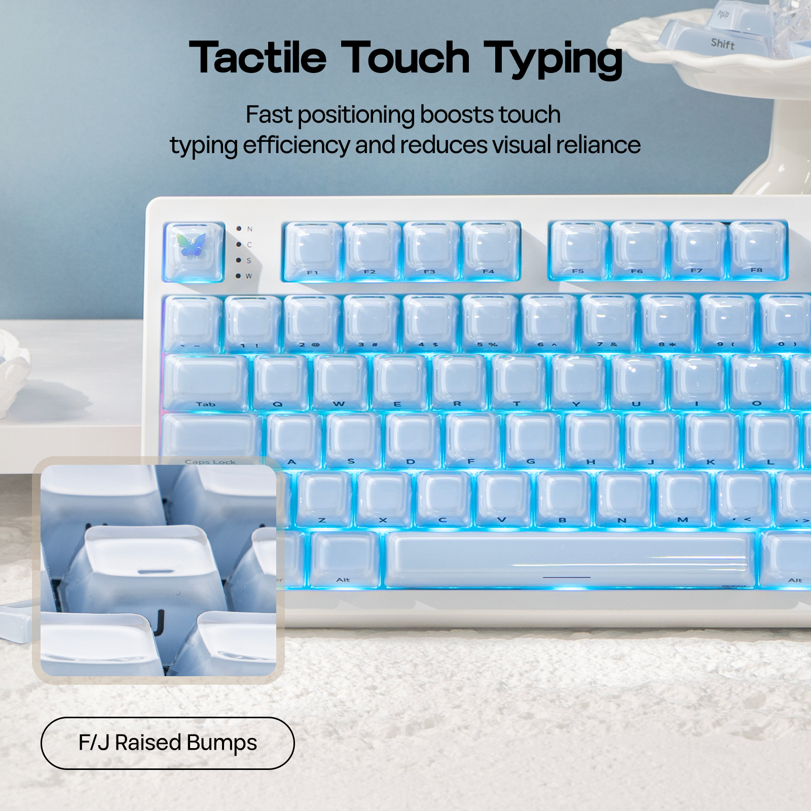 EPOMAKER Lusterfly Jelly Keyca - Gaming Keyboard Mechanical Wireless ulasan dan harga