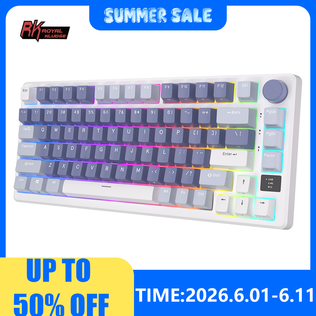 RK ROYAL KLUDGE M75 2.4G Wirel - Gaming Keyboard Bundle ulasan dan harga