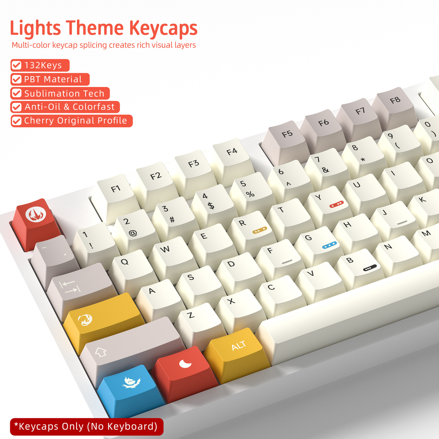 Cherry Profile Keycaps PBT 5-s - Gaming Keyboard Extension ulasan dan harga