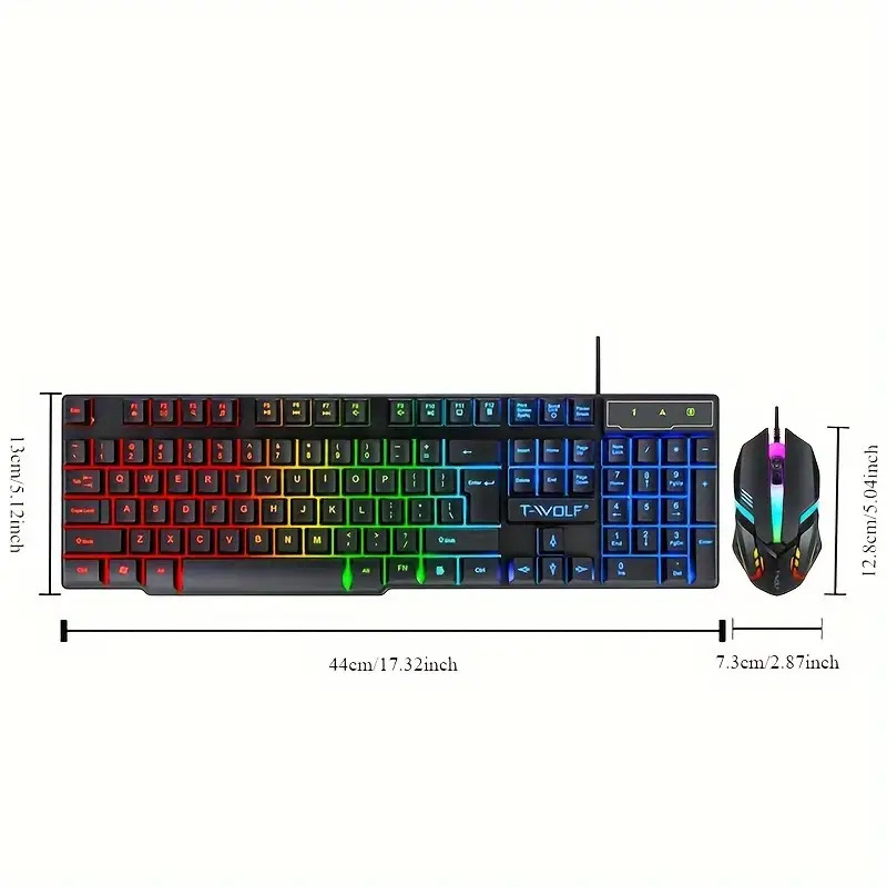 2pcs Black Wired Gaming Keyboa - Gaming Keyboard And Mouse For Xbox ulasan dan harga