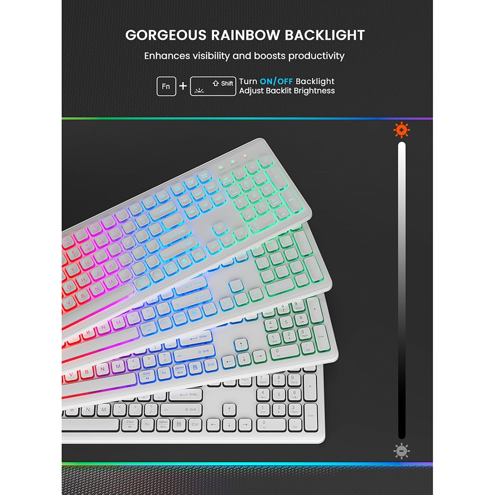 Backlit Wireless Keyboard and  - Gaming Keyboard Extension ulasan dan harga