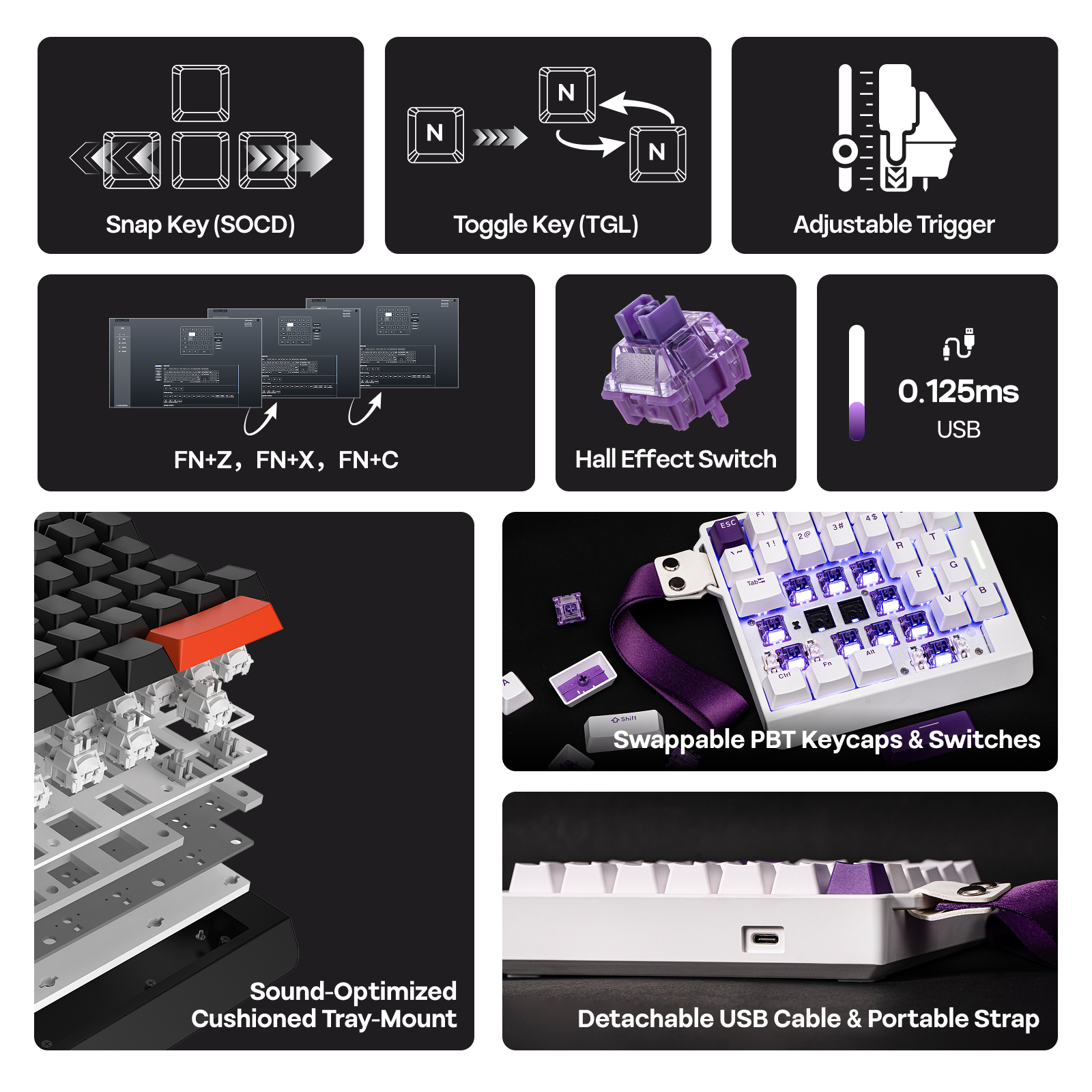  EPOMAKER HE30 One-Handed 36- - Gaming Keyboard Mini Mechanical ulasan dan harga